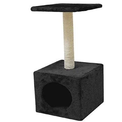 Image of CROCI Hamburg Cat Scratcher, Scratch Platform for Scratching, 30 x 60 cm, Black