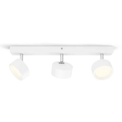 Image of PHILIPS LED Bracia Spot 3x5.5W Warm White 2700k [5.5W White] for Indoor Home Lighting, Living Room, Study, Office