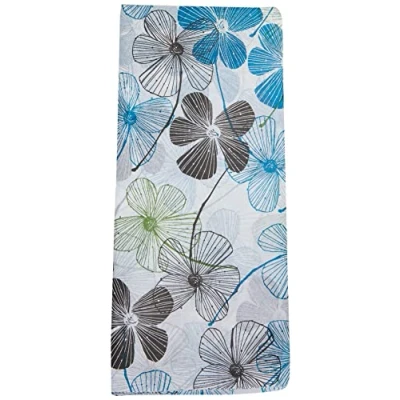 Image of SatinWrap Luxury Printed Tissue Wrapping Paper Floral Lines 5 Sheets