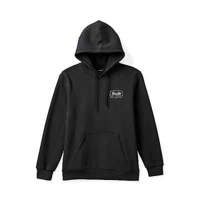 Image of Brixton Jolt Logo Hooded Sweatshirt, Black, Large