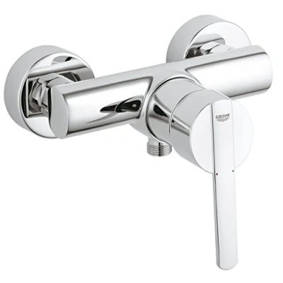Image of GROHE Feel Quickfix Single Lever Shower Mixer, Wall Mounted, Metal Lever, Chrome. Easy To Fit with Quickspanner. 32270000