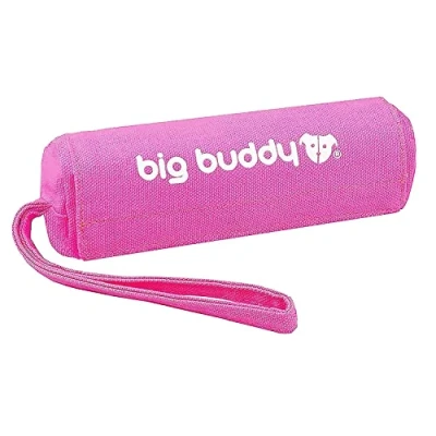 Image of big buddy Canvas Food Fetch Dummy, Treat Retrieval Bag for Dog Training (Single Pack, Pink)