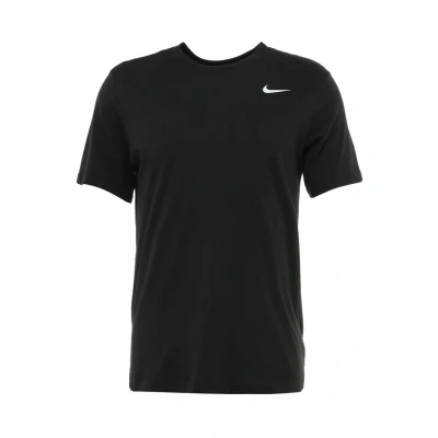 Image of Nike Performance TEE CREW Solid Sports Tshirt, Men&#039;s, Size: Large, Black/white