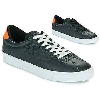 Image of Superga 2843 CLUB S COMFORT LEATHER men&#039;s Shoes (Trainers) in Black