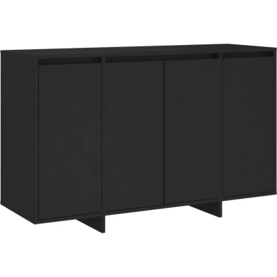 Image of vidaXL Sideboard Black 120x41x75 cm Engineered Wood