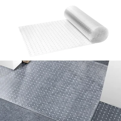 Image of VEVOR Carpet Protector for Pets, 24&quot; x 12&#039; PVC Scratch Proof Cat Doorway, Anti Slip Mat, Easy to Cut Plastic Stopper, Guard
