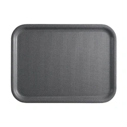 Image of Cambro Mykonos Tray Charcoal Non Slip Surface 340x460mm