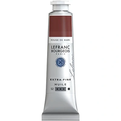 Image of Lefranc Bourgeois, oil based paint, Mars Red, 40ml