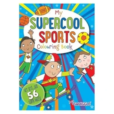 Image of Squiggle P2255 My Supercool Sports Colouring Book 27x20cm
