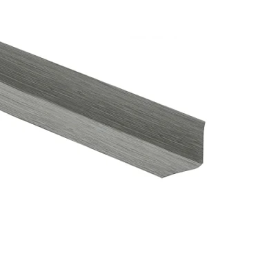 Image of VP Flexible Skirting Board Self Adhesive Trim PVC Angle Grey Brushed Pine 5m Long