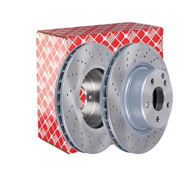 Image of 2204210912, A2204210912 Brake disc FEBI BILSTEIN 22683 Front Axle 312mm 28mm 5 Hole 112mm perforated/vented Coated MERCEDES BENZ: S Class Coupe