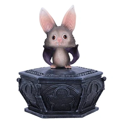 Image of Nemesis Now Batty Box 15.2cm, Resin, Black, Gothic Bat Box, Storage Giftware, Cast in the Finest Hand Painted