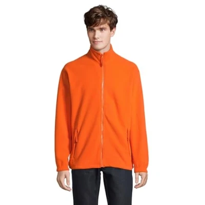 Image of SOL&#039;S Men&#039;s North Fleece Jacket, Orange, L