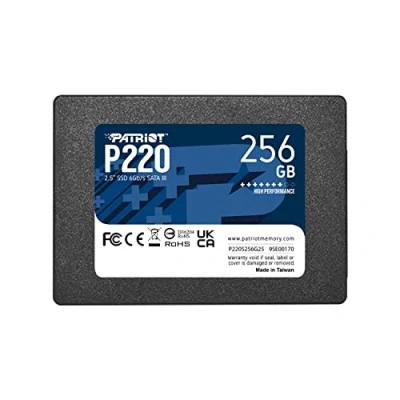 Image of Patriot P220 SATA 3 256GB Internal Solid State Drive 2.5 P220S256G25