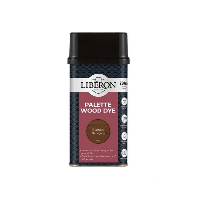 Image of Liberon 126729 Palette Wood Dye Georgian Mahogany 250ml LIBWDPGM250N