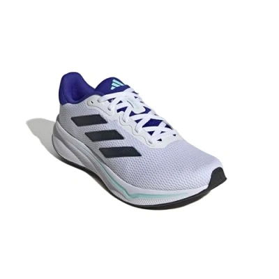 Image of adidas Men&#039;s Response Runner Shoes Running, FTWR White/Aurora Ink/Flash Aqua, 11 UK