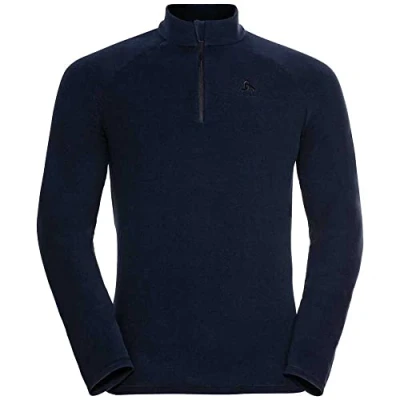 Image of Odlo Men Long sleeved shirt with zipper RIGI, dark sapphire, L