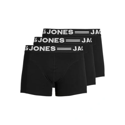 Image of Jack &amp; Jones Sense Trunks 3 PACK Pants, Men&#039;s, Size: Large, Black
