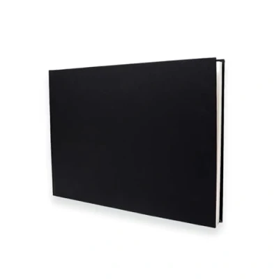 Image of Artway Studio Casebound A3 Sketchbook Landscape 80 Sides/40 Pages of 170gsm Cartridge Paper Black Hardback