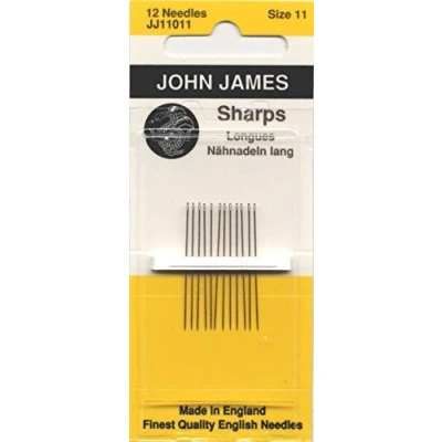 Image of Colonial Needle JJ110 11 12 Count John James Sharps Needles, Size