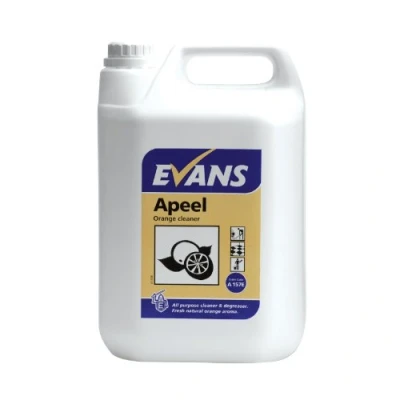 Image of Evans Vanodine Apeel Citrus Multi Purpose Cleaner &amp; Degreaser 5ltr