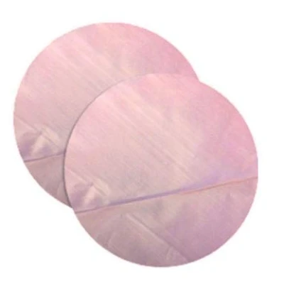 Image of Pink Tinted 4 Inch Polythene Plastic Burger Separator Discs 5000 Pack Non Stick