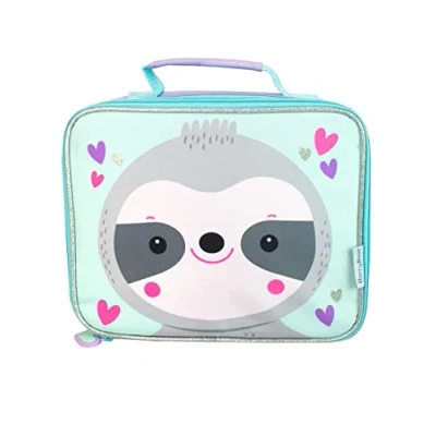 Image of Harry Bear Girls Sloth Lunch Bag Kids School Box Purple One Size