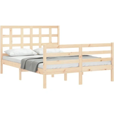 Image of vidaXL Bed Frame without Mattress 120x200 cm Solid Wood Pine