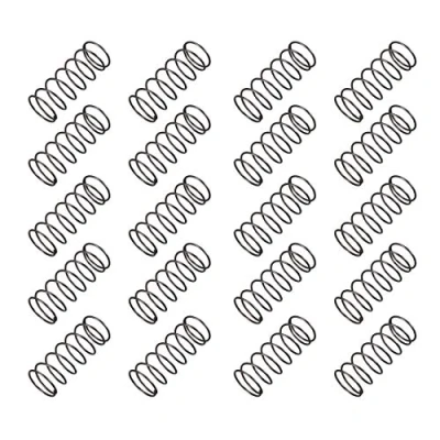 Image of sourcingmap Compression Spring 1.2mm Wire Dia , 20mm OD 50mm Free Length Steel Extension Spring,Black,20Pcs
