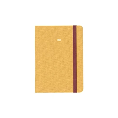 Image of Letts Raw A6 week to view 2023 diary mustard