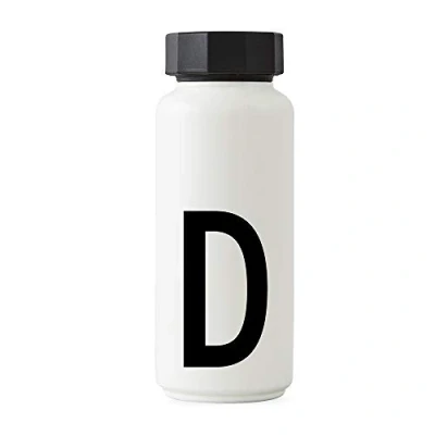 Image of Design Letters Personal Thermo/Insulated Bottle (White) D BPA Free Double Walled Vacuum, Stainless Steel, Nordic Design, Keeps Cold for up to 24 Hrs/Hot 12 Hrs, 500 ml, Leak Proof, 280 g.