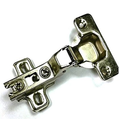 Image of Merriway BH07394 (20 Pcs) Slide On Sprung Inset Kitchen Cabinet Wardrobe Concealed Hinges, Zinc Plated 35mm 95 Degree Pack of 20 Pieces