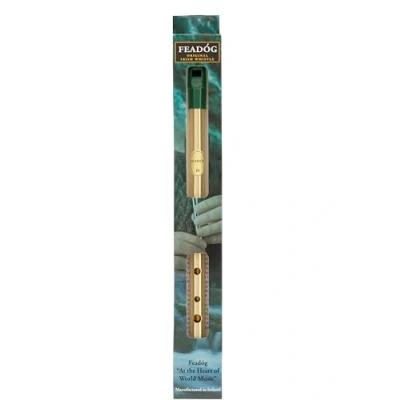 Image of Feadog Brass D Whistle, FW01, One Size