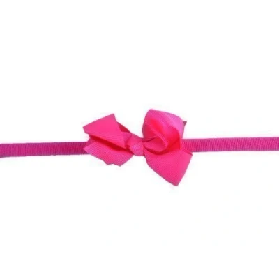 Image of Style Nuvo Girls Baby Grosgrain Ribbon Bow Headband Hairband Hot Pink