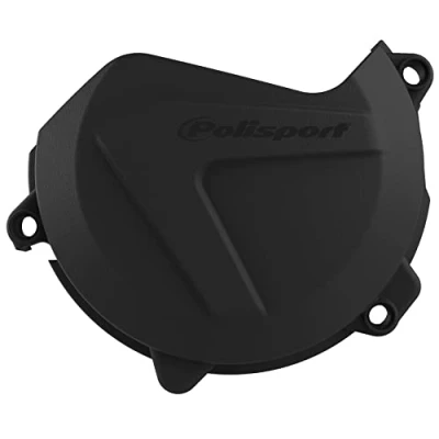 Image of Polisport KTM Clutch Cover Protector SXF XCF 450 2016 2022 EXCF XCFW 500 2017 22 Husqvarna FC FS 16 FE FX 501 17 22, Black