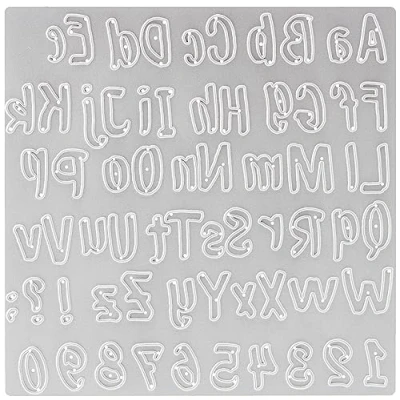 Image of Sizzix Thinlits Die 664491 Bold Brush Alphabet by Sophie Guilar