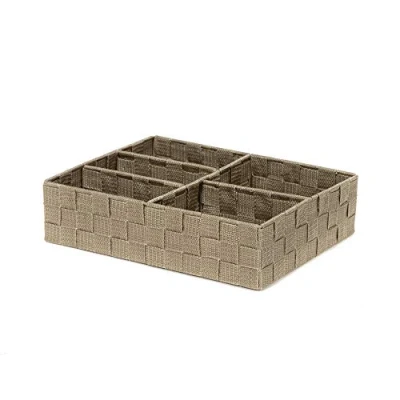 Image of Compactor Tex Cesto 5 Scomparti, 32 X 25 8 cm, Brown, RAYON BELT, Taupe, Compartment
