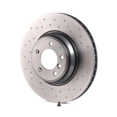 Image of 34116770729, 34116855000 Brake disc BREMBO 09.A599.1X 348mm 30mm 5 perforated/vented Coated High carbon BMW: 3 Convertible, Coupe, Saloon
