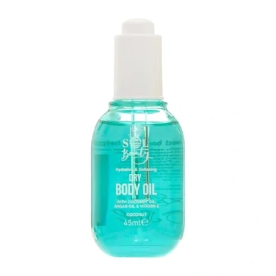 Image of Sol Beauty Dry Body Oil Coconut Scent with Oil, Argan &amp; Vitamin E, Helps Smooth and Soften Skin, Vegan Friendly Light Moisturiser 45ml