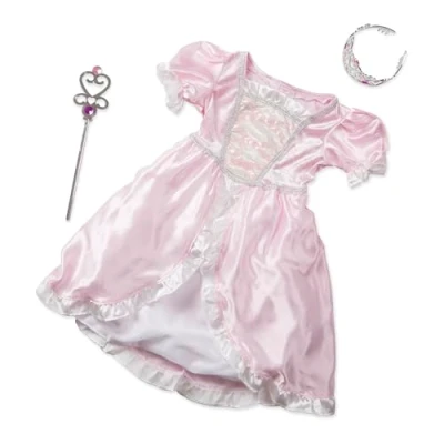 Image of Melissa &amp; Doug Kids Princess Costume Role Play Toys Fancy Dress for Toddlers Costumes Dressing Up Clothes Girls or Boys Pretend Gifts Age 3 6