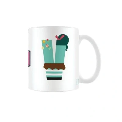 Image of Disney Alphabet Personalised Mug (V for Vanellope Design) 11oz Ceramic Coffee in Presentation Gift Box Official Merchandise