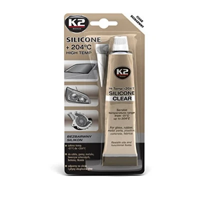 Image of K2 High Temperature Silicone Sealant Dichtsi Likon Sheer 51 C/204 C, Extremes Of, Tube 85g