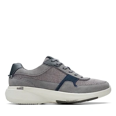 Image of Clarks Men&#039;s Lehman Race Sneaker, Dark Grey Combi, 11 UK