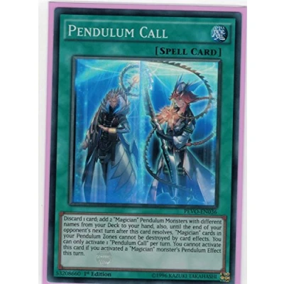 Image of YuGiOh PEVO EN036 1st Ed Pendulum Call Super Rare Card ( Yu Gi Oh! Single )