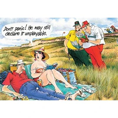 Image of Humorous Greetings Card (LD1109) Birthday May Still Declare It Unplayable From The Rainbow Cards Range.