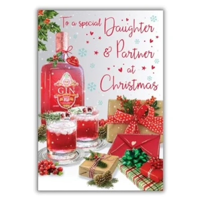 Image of Regal Publishing Christmas Card Daughter &amp; Partner 9 x 6 inches