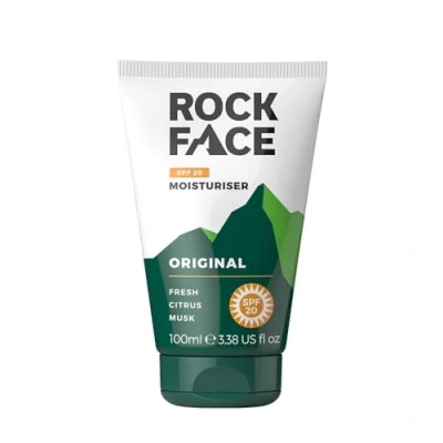 Image of Rockface Mens Moisturiser SPF Face All Weather Protection Energising Skincare Fast Absorbing 100ml