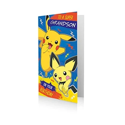 Image of Danilo Promotions Official Pokemon Birthday Card, to A Super Grandson