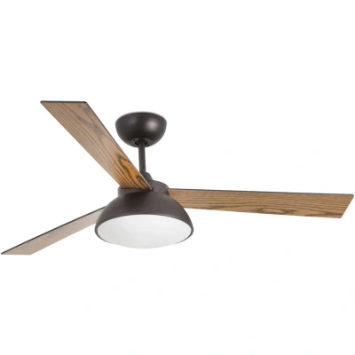 Image of Rodas LED Ceiling Fan 132cm Brown 3 Blades 20W
