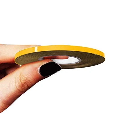 Image of 4R Quattroerre.it 10455 Trim Stripes Adhesive Strips for Cars, Yellow, 3 mm x 10 mt